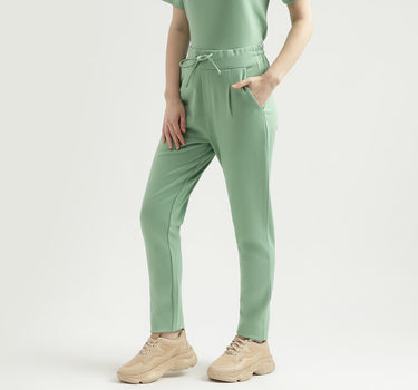 Regular Fit Solid Women's Trousers