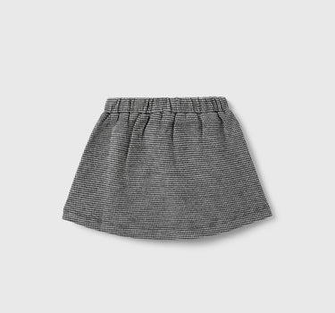 Girl's Regular Fit Houndstooth Print Skirt