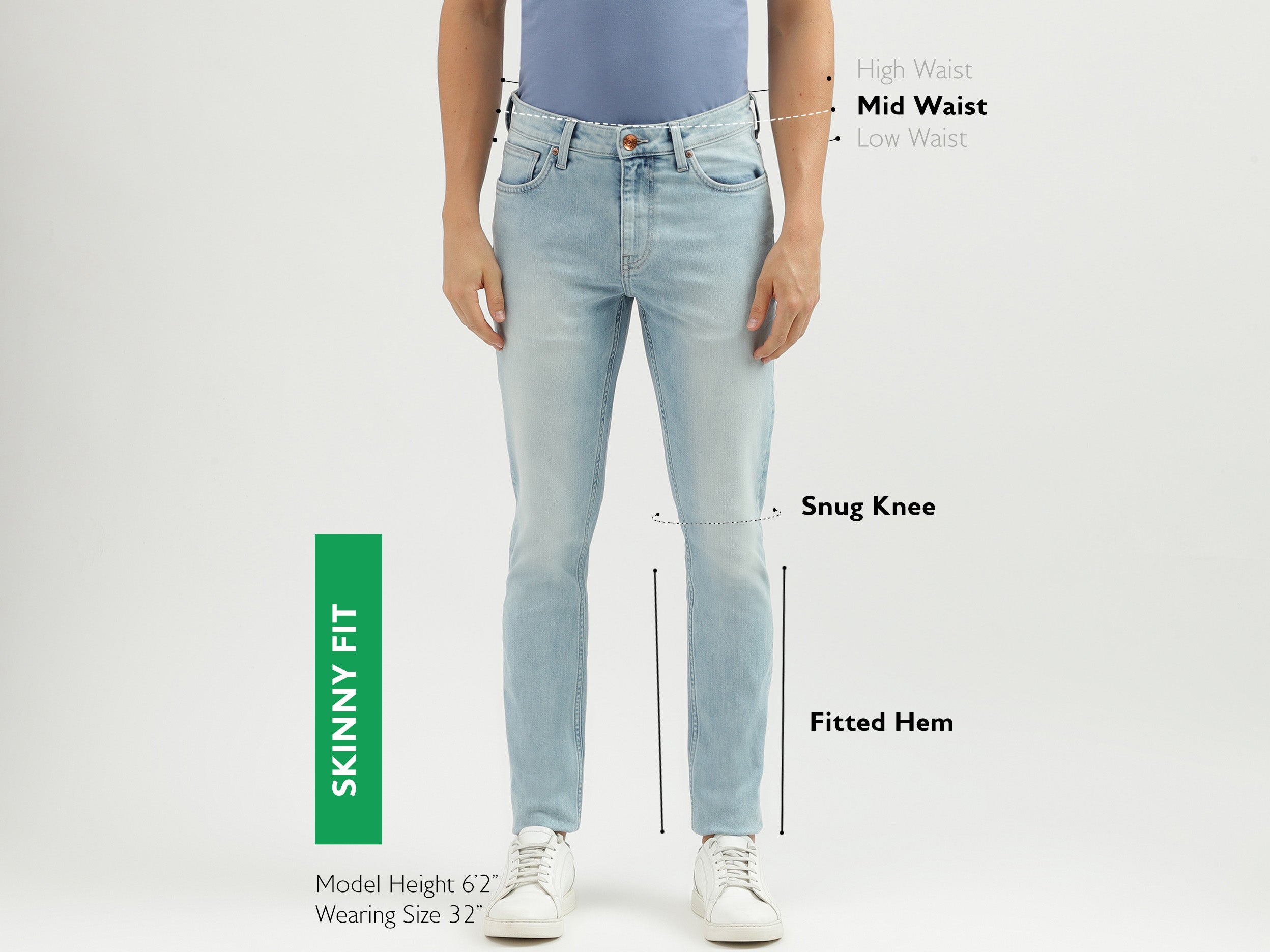 Men's Solid Skinny Fit Jeans – United Colors of Benetton Store