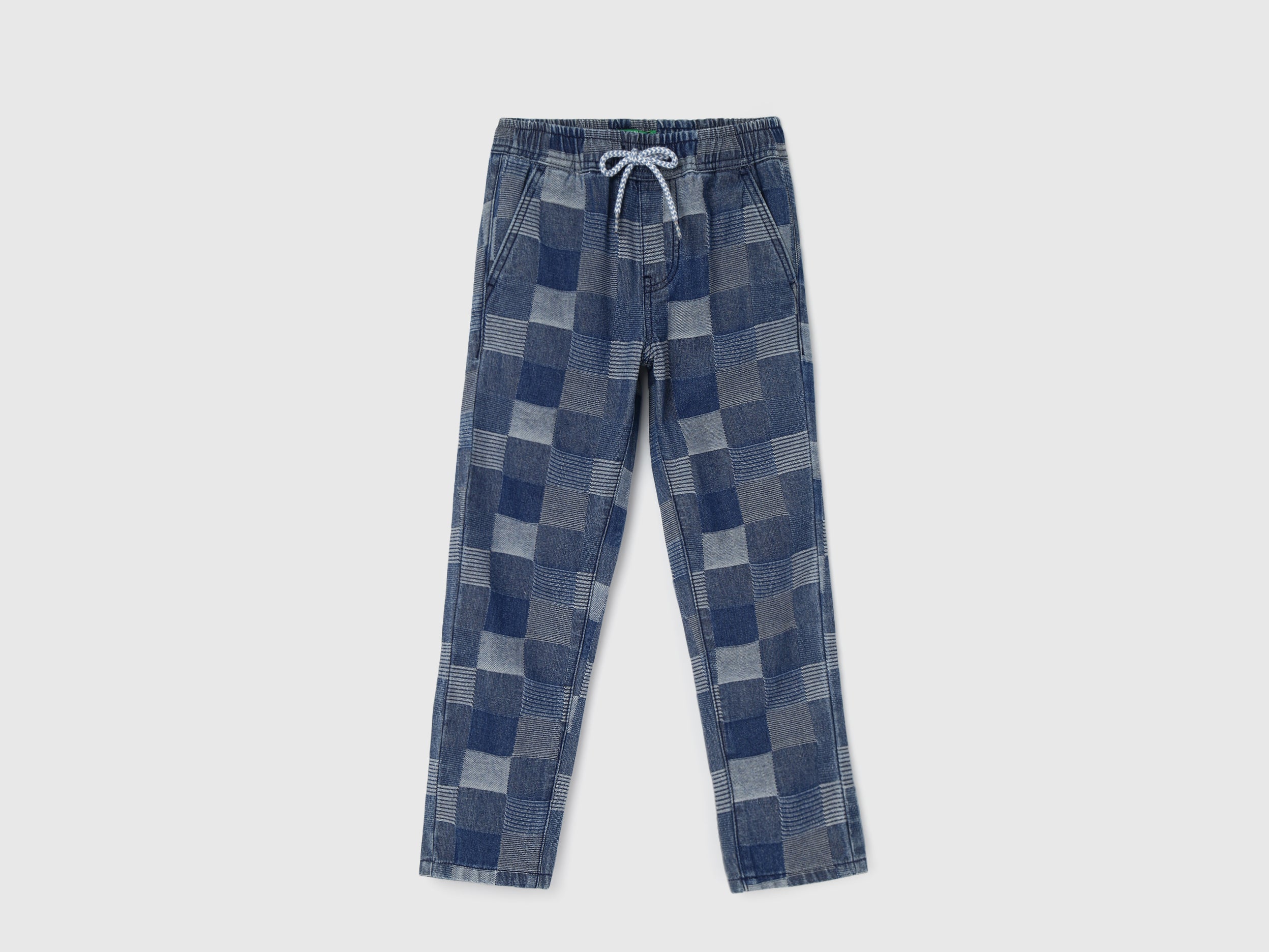 Boy's Checked Regular Fit Trousers