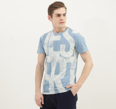 Men Printed Round Neck T-Shirt