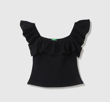 Women Solid Round Neck Top