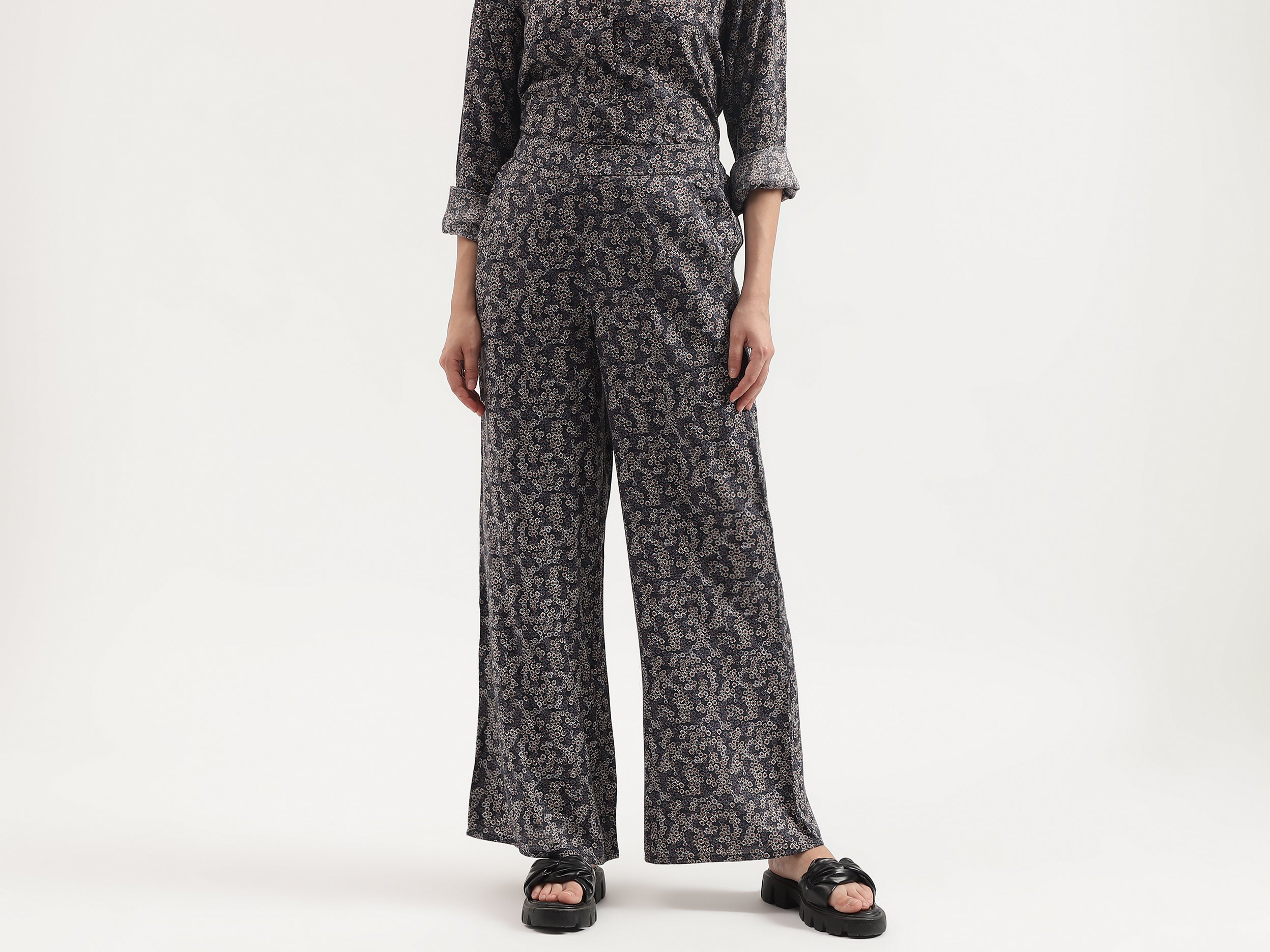 Printed Regular Fit Trousers