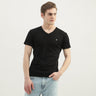 Men Solid V-Neck T-Shirt