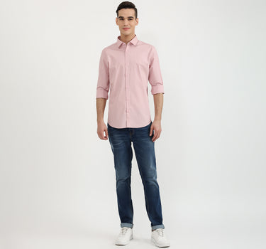 Mens Slim Fit Solid Shirt