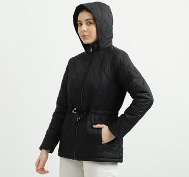 Women's Long Sleeves Quilted Sherling Jacket