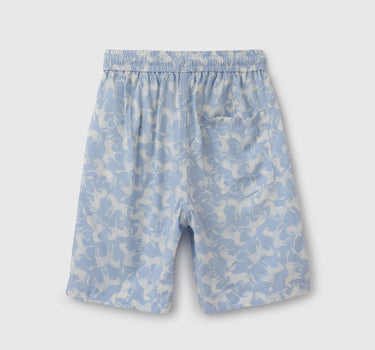 Printed Regular Fit Mid Rise Shorts