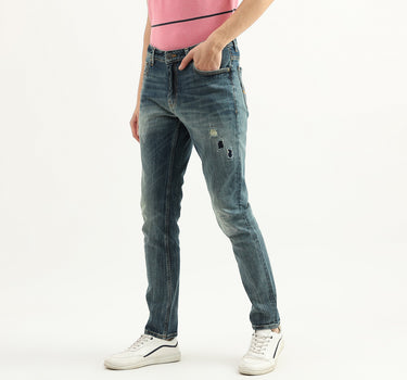 Men Solid Slim Tapered Fit Jeans