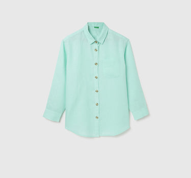 Regular Fit Spread Collar Solid Shirt