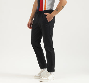 Solid Relaxed Fit Trousers