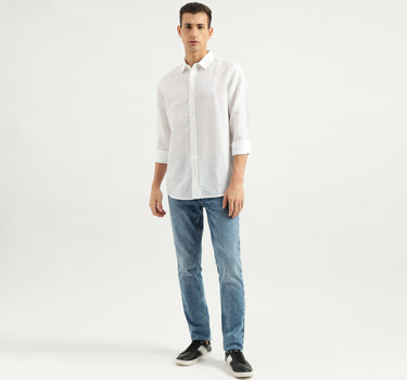 Men's Slim Fit Spread Collar Solid Shirts