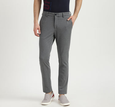 Mens Slim Fit Patterned Trousers