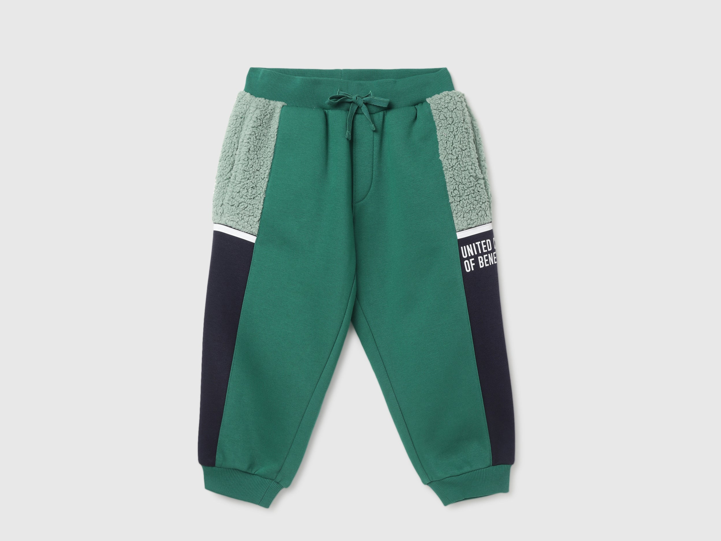 Boy's Colourblock Regular Fit Joggers