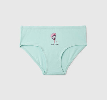 Pack of 2 Little Girl Print Low Rise Briefs