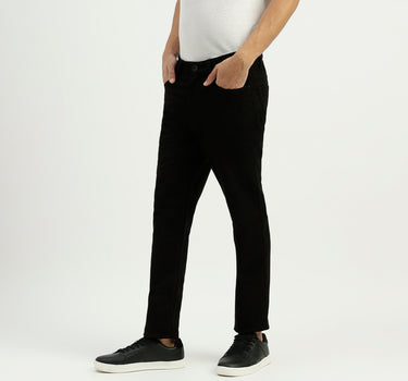 Solid Mid Rise Skinny Fit Jeans