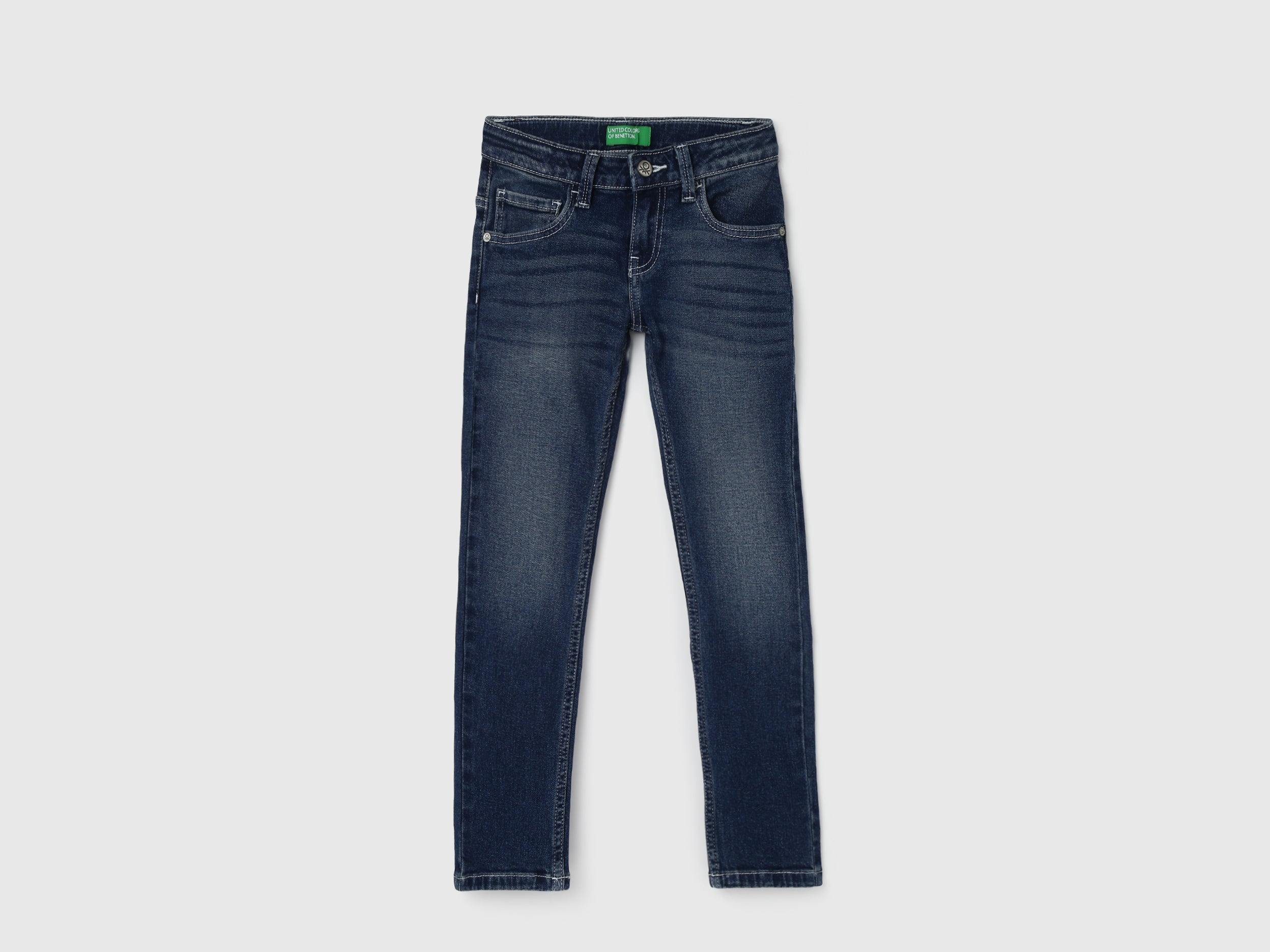 Boy's Solid Slim Fit Jeans