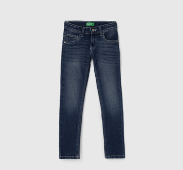 Boy's Solid Slim Fit Jeans