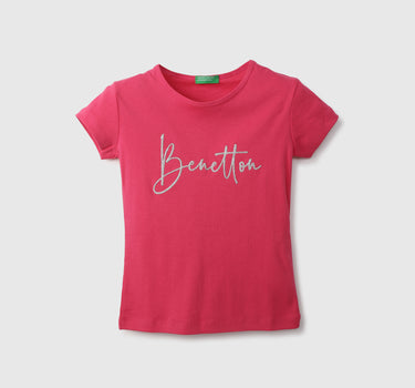 Girls Brand Logo Top