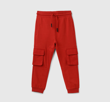 Solid Regular Fit Mid Rise Trackpants