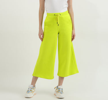 Women Solid Wide Leg Culottes