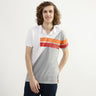 Men Color Blocked Polo Collar T-shirt