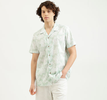 Regular Fit Spread Collar Printed Shirt