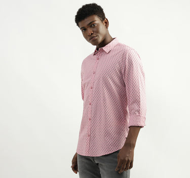 Cotton Printed Spread Collar Mens Shirts