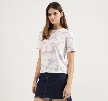 Regular Fit Round Neck Printed T-Shirt