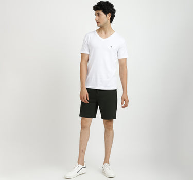 Black Slim Fit Shorts