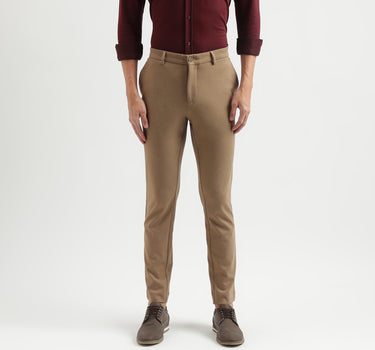 Solid Pattern Slim Fit Trousers