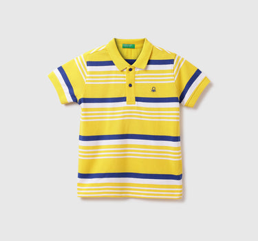 Cotton Striped Polo Neck Boys T-shirts