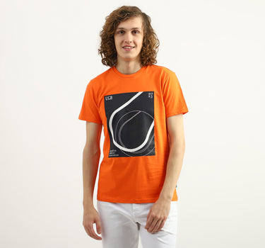 Men Printed Round Neck T-Shirt