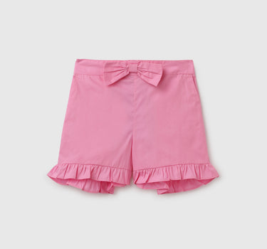 Solid Regular Fit Mid Rise Shorts