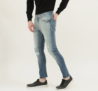 Men Solid Carrot Fit Jeans