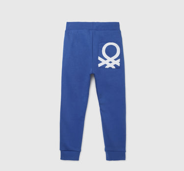 Boy's Solid Regular Fit Joggers with Drawstring Closure