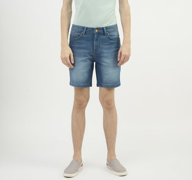 Men Solid Slim Fit Shorts