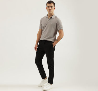 Solid Slim Fit Trousers