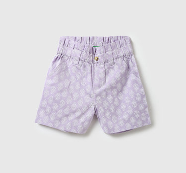 Girls Printed Regular Fit Shorts