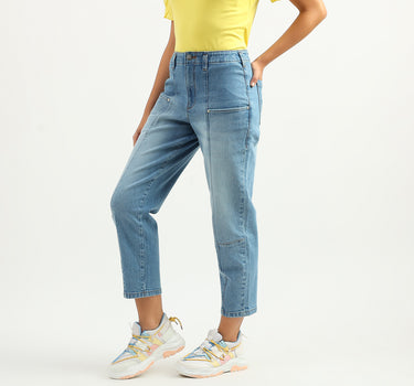 Women Solid Slouchy Fit Jeans