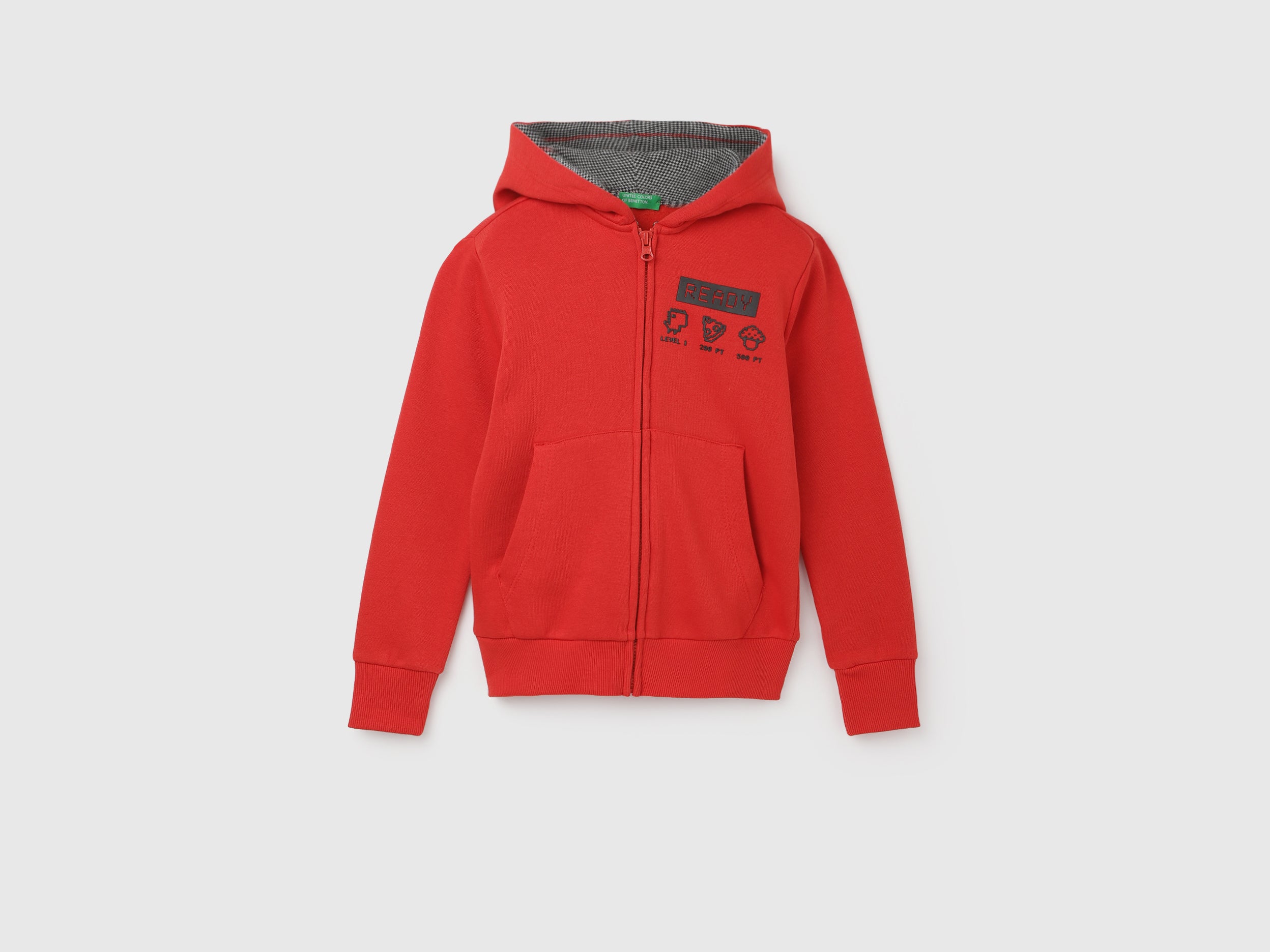 Regular Fit Hood Solid Sweatshirt