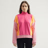 Regular Fit High Neck Colorblocked Women's Sweatshirt