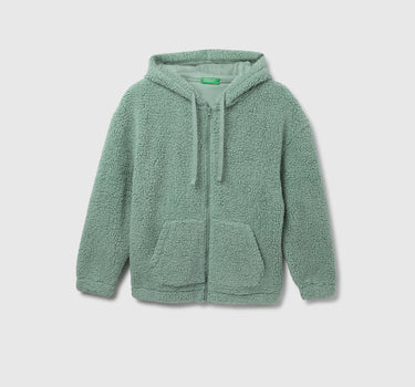 Regular Fit Hood Solid Sweatshirt