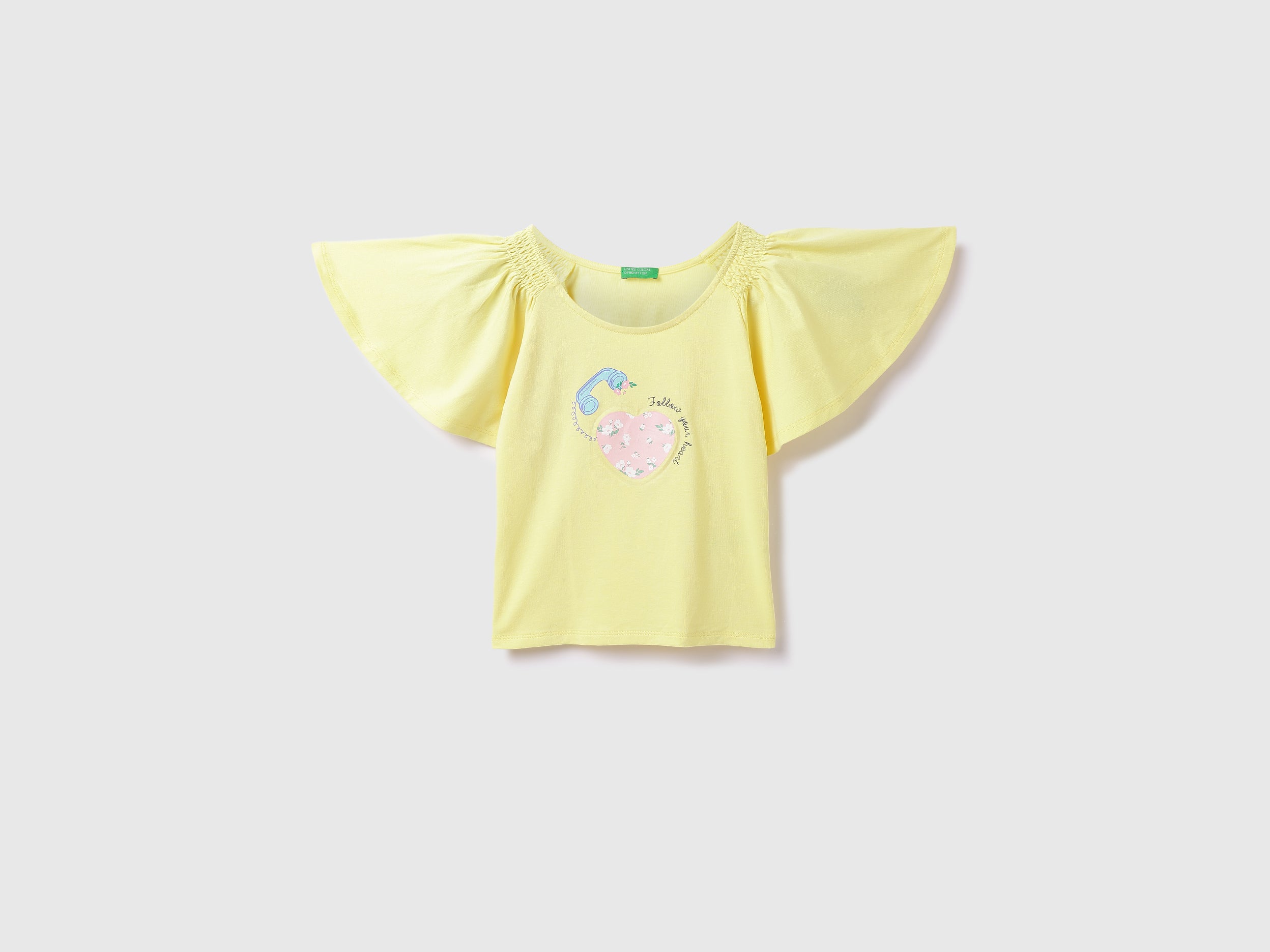 Cotton Printed Round Neck Girls T-shirts