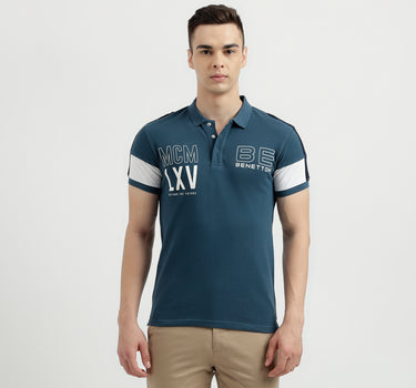 Men's Regular Fit Polo Neck T-Shirt