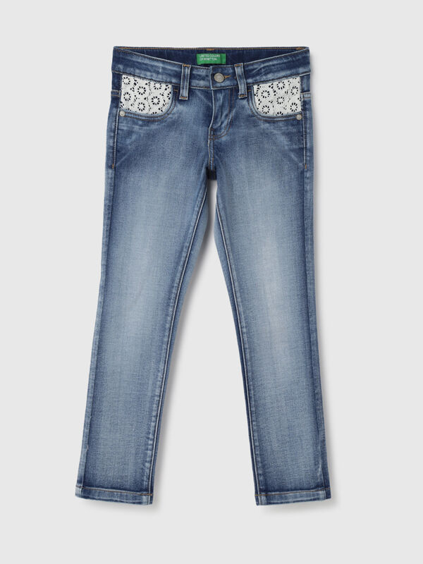 Solid Pattern Slim Fit Jeans
