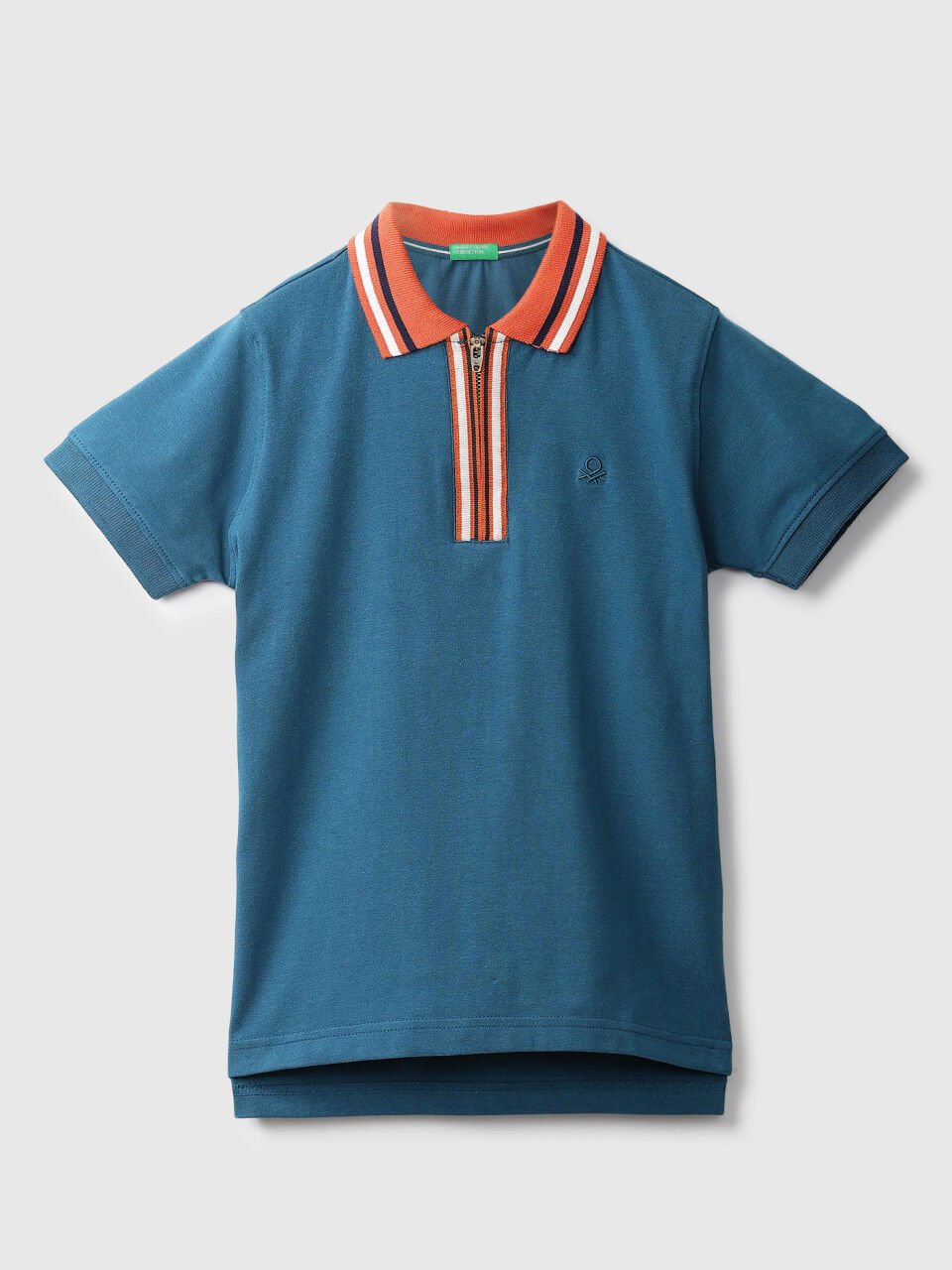 United Colors Of Benetton Teal Blue Polo T-Shirt