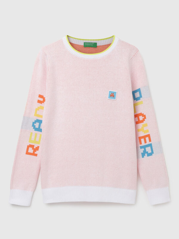 Boy's Regular Fit Crew Neck Knitted Sweater