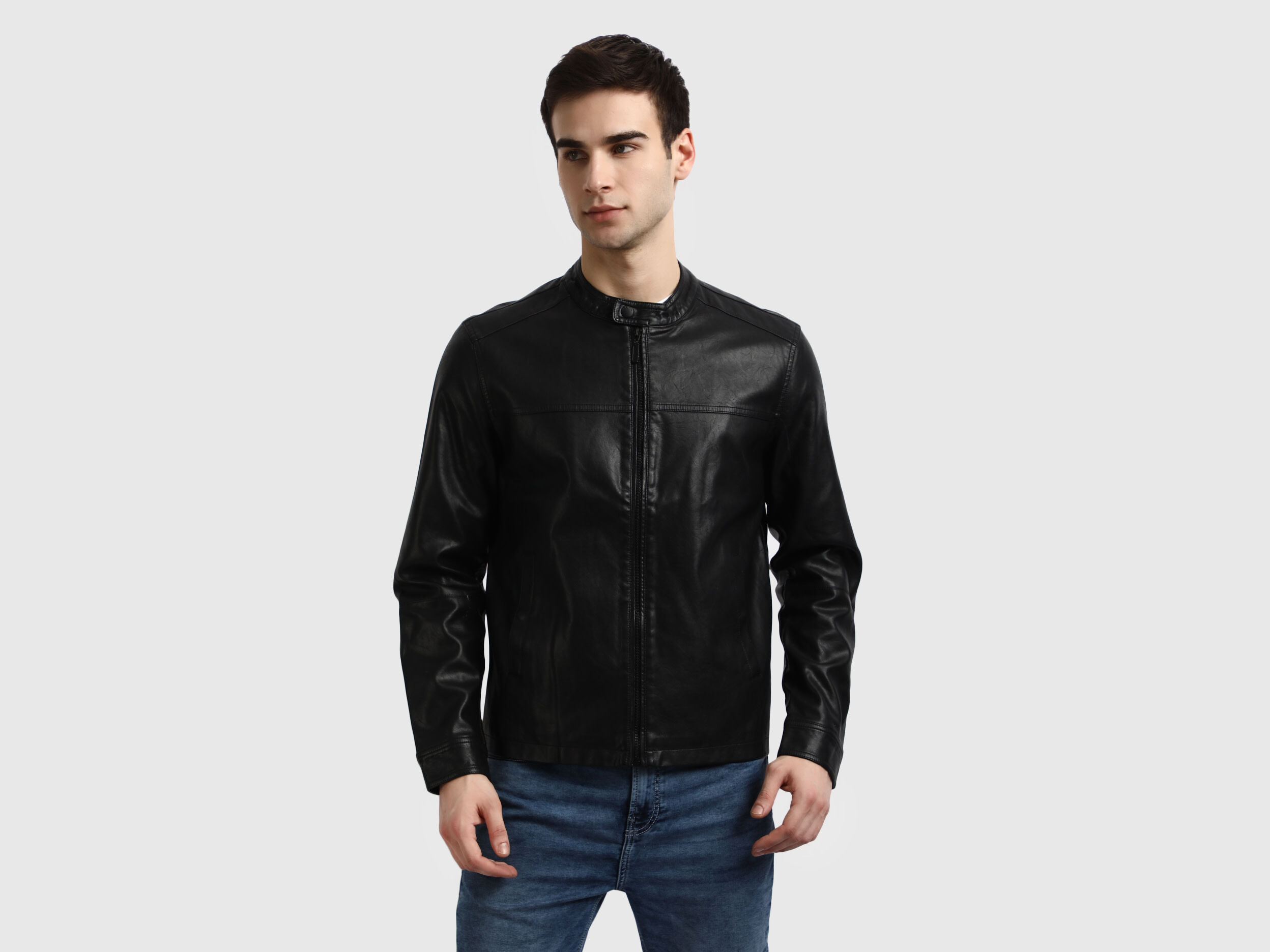 United Colors of Benetton Full Sleeve Solid Men Jacket - Buy United Colors  of Benetton Full Sleeve Solid Men Jacket Online at Best Prices in India |  Flipkart.com