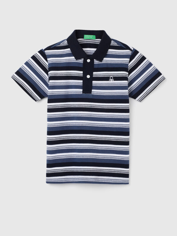 Boy's Regular Fit Polo Collar Striped Tshirts