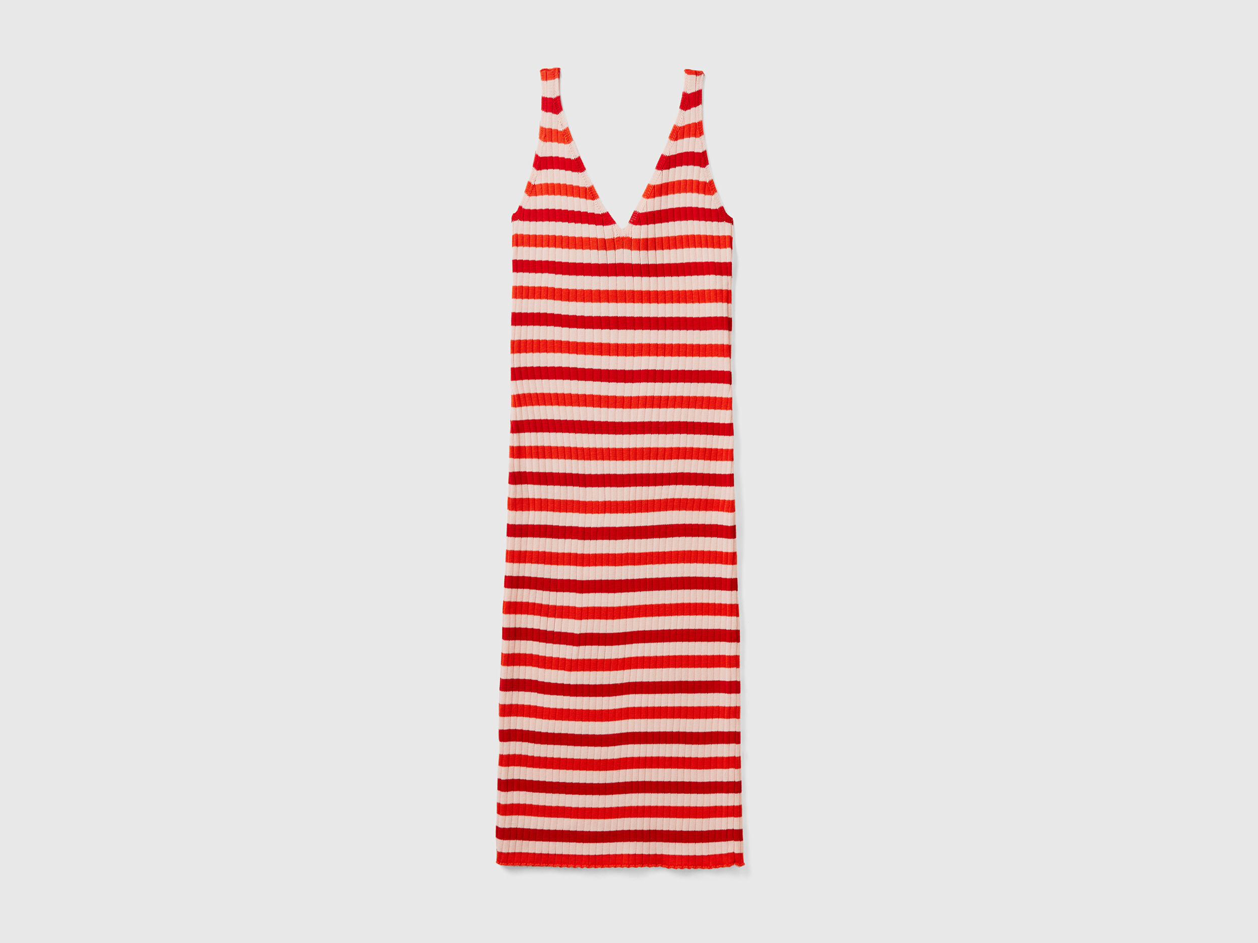 Maroon and Black Striped Midi Dress – Shopzters